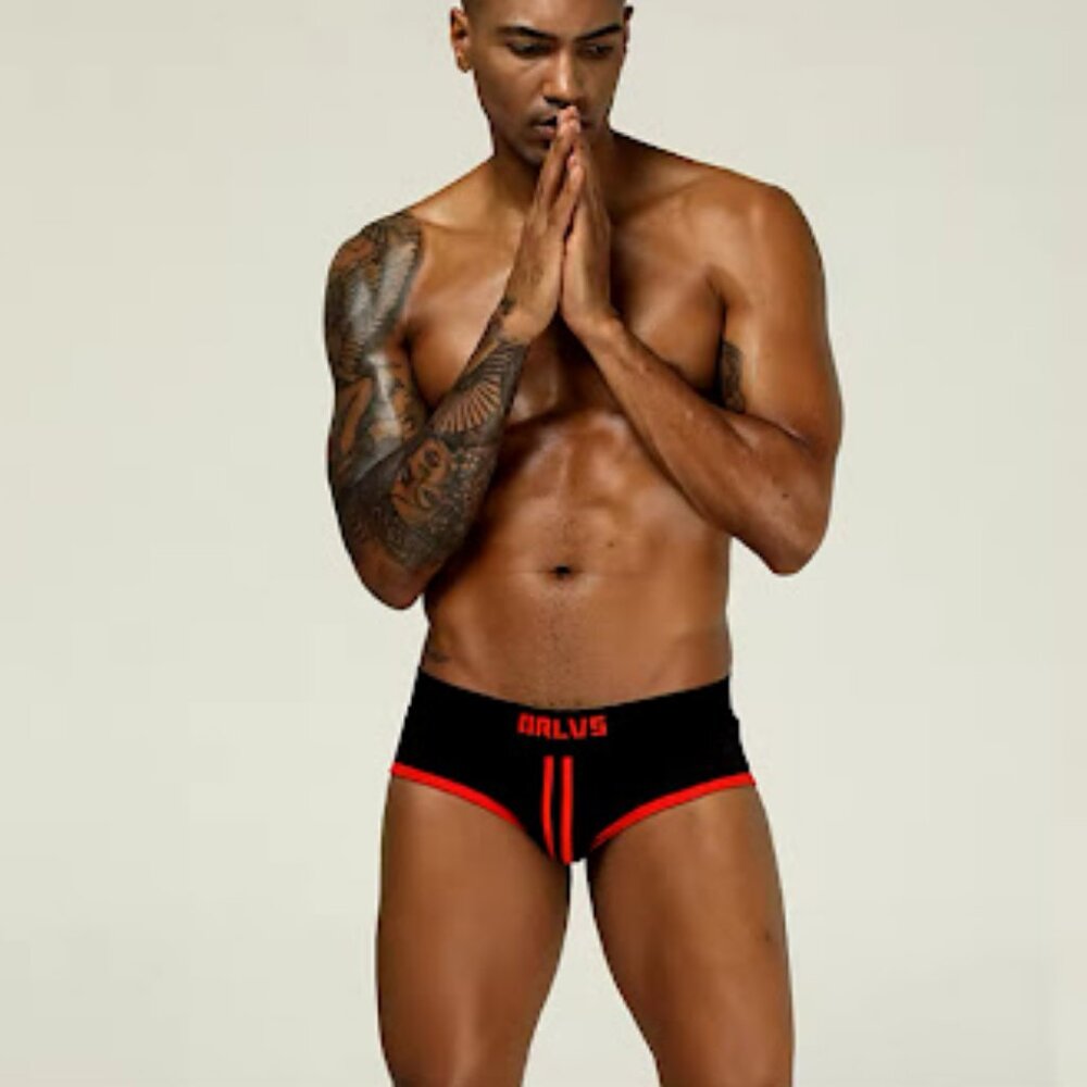 ORLVS New Men Underwear Breathable Briefs